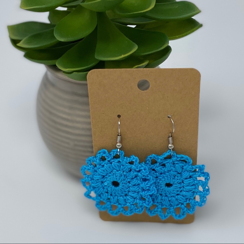 Hand crocheted earrings